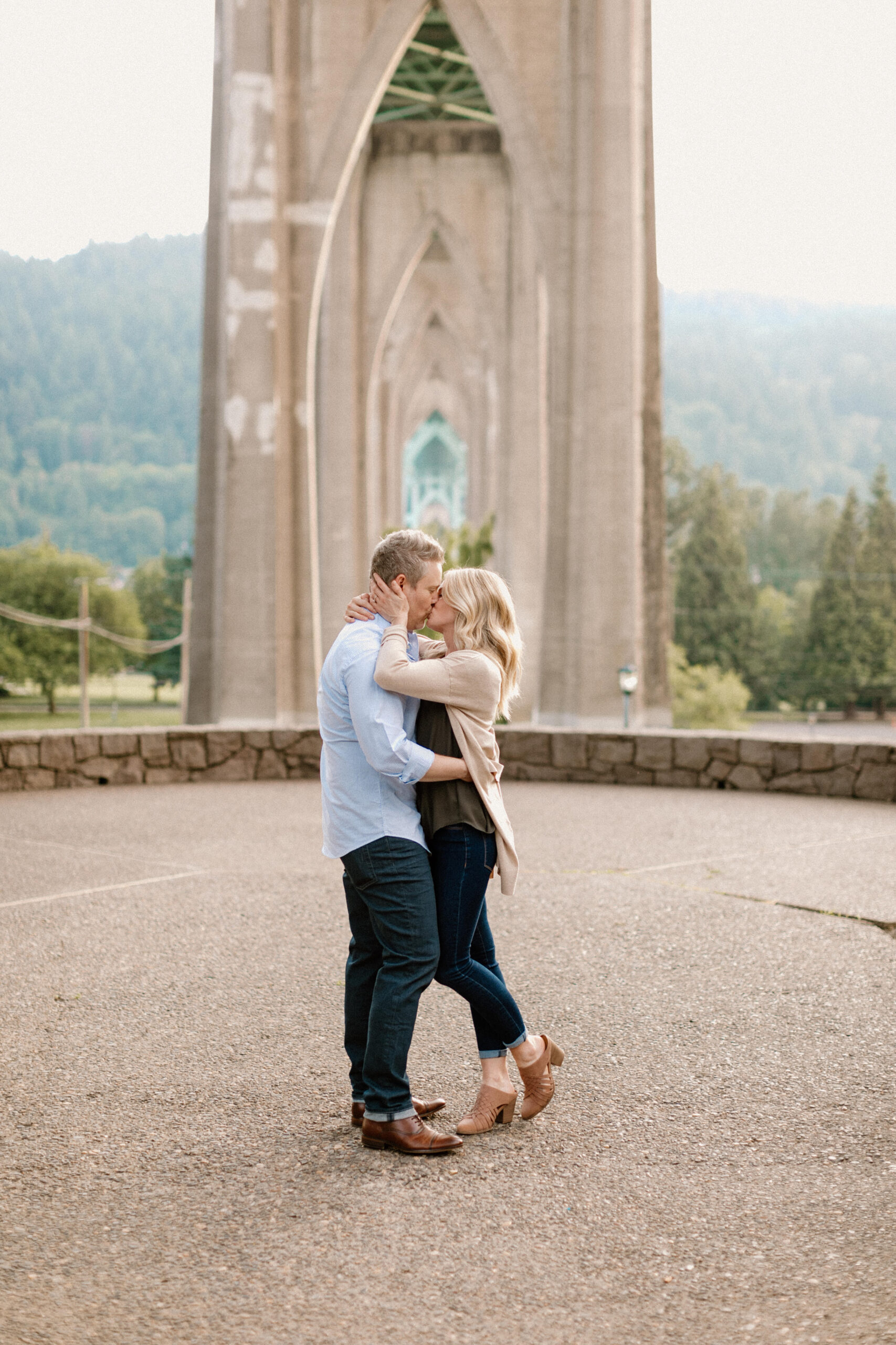 A Cathedral Park engagement session.